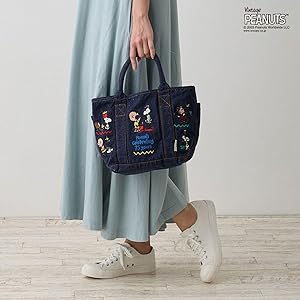 Amazon | [ルートート] Deli スヌーピー デニム風 トートバッグ